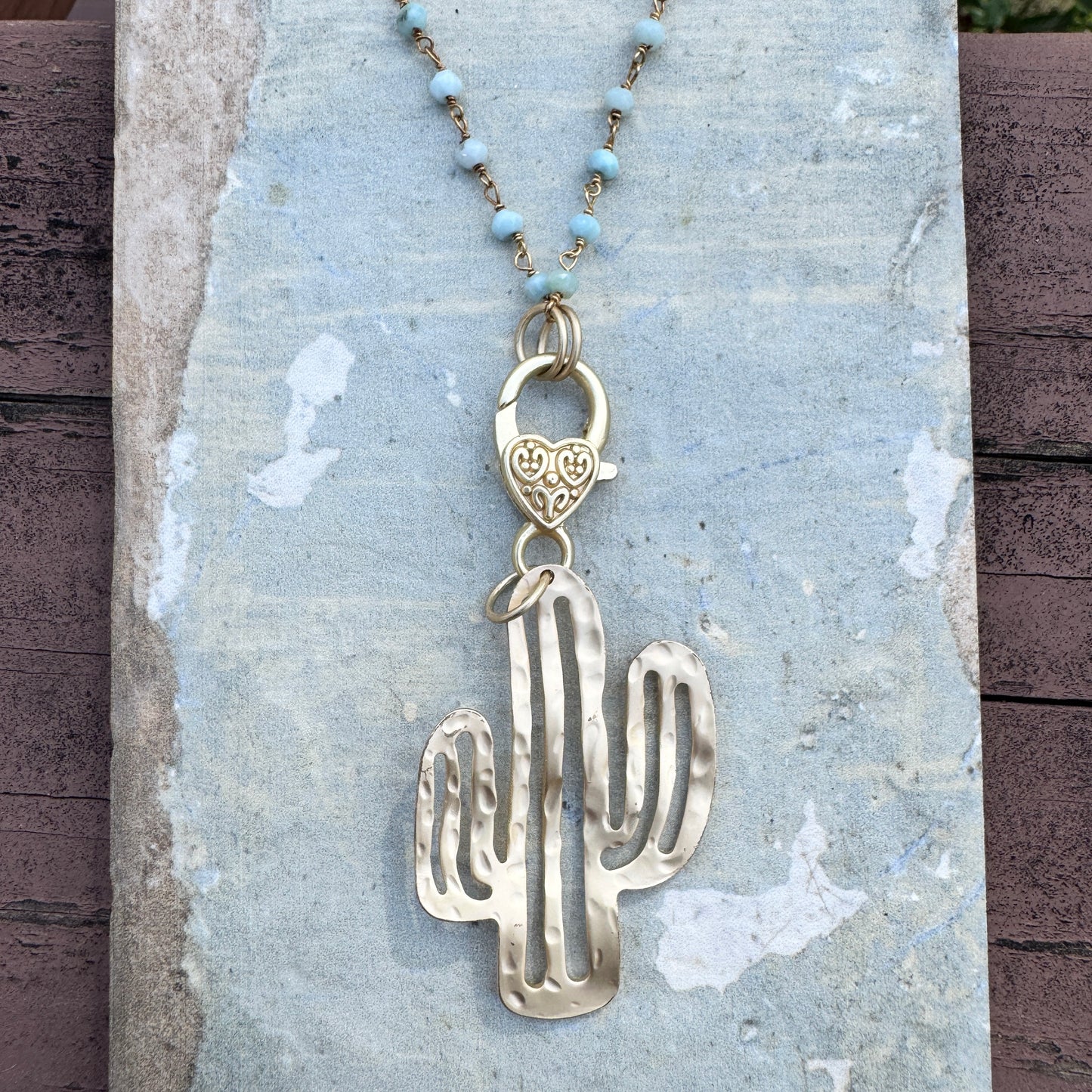 Cactus Pendant Necklace