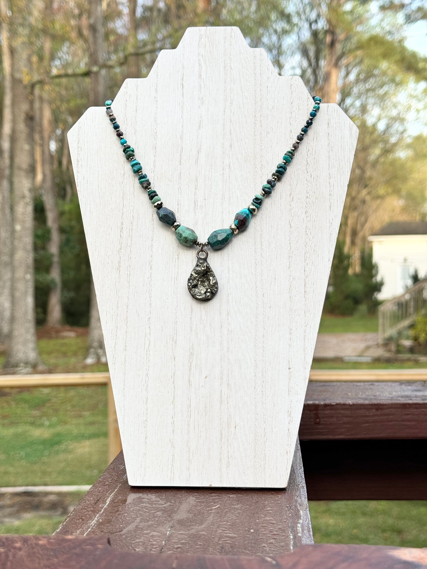 Pyrite Druzy Pendant
