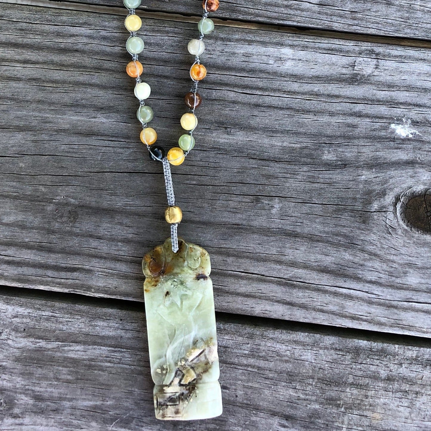 Serpentine Dragon Pendant Necklace