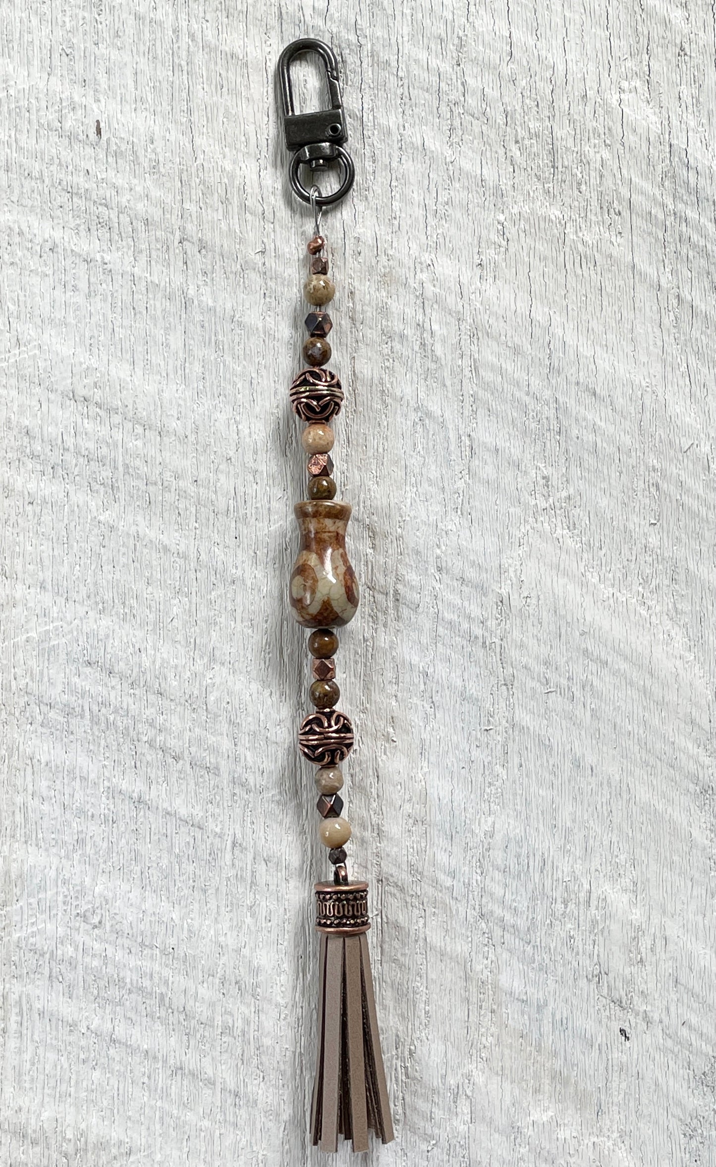 Gemstone and Tassel Bangle