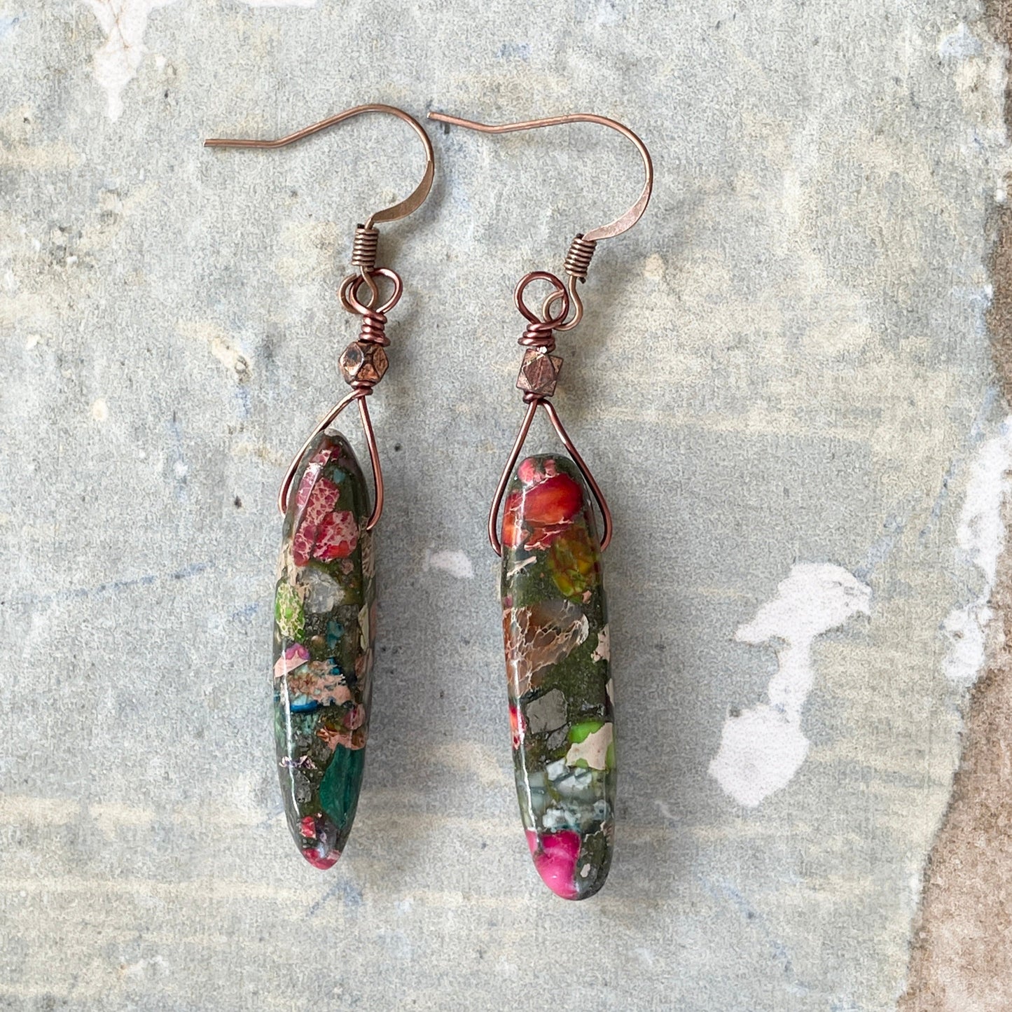 Impression Jasper Earrings