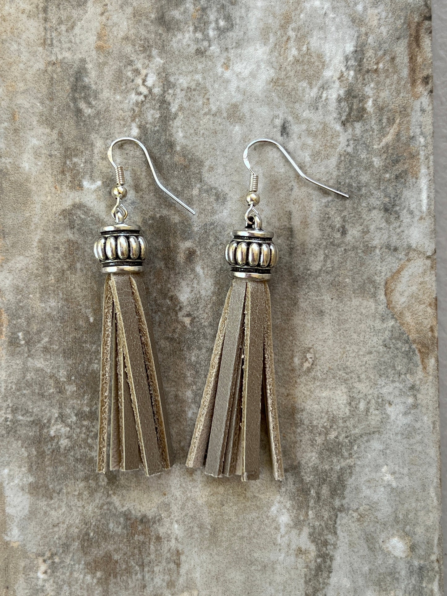 Crown Top Fringe Earrings