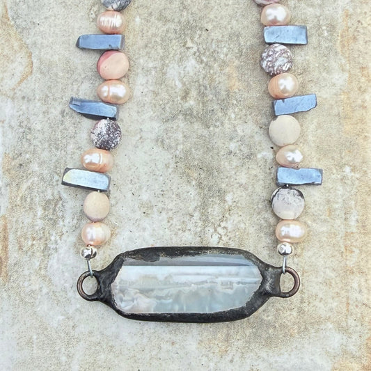 Agate Pendant Necklace