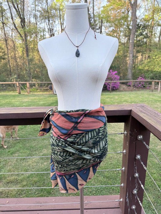 Azurite and Malachite Drop Necklace