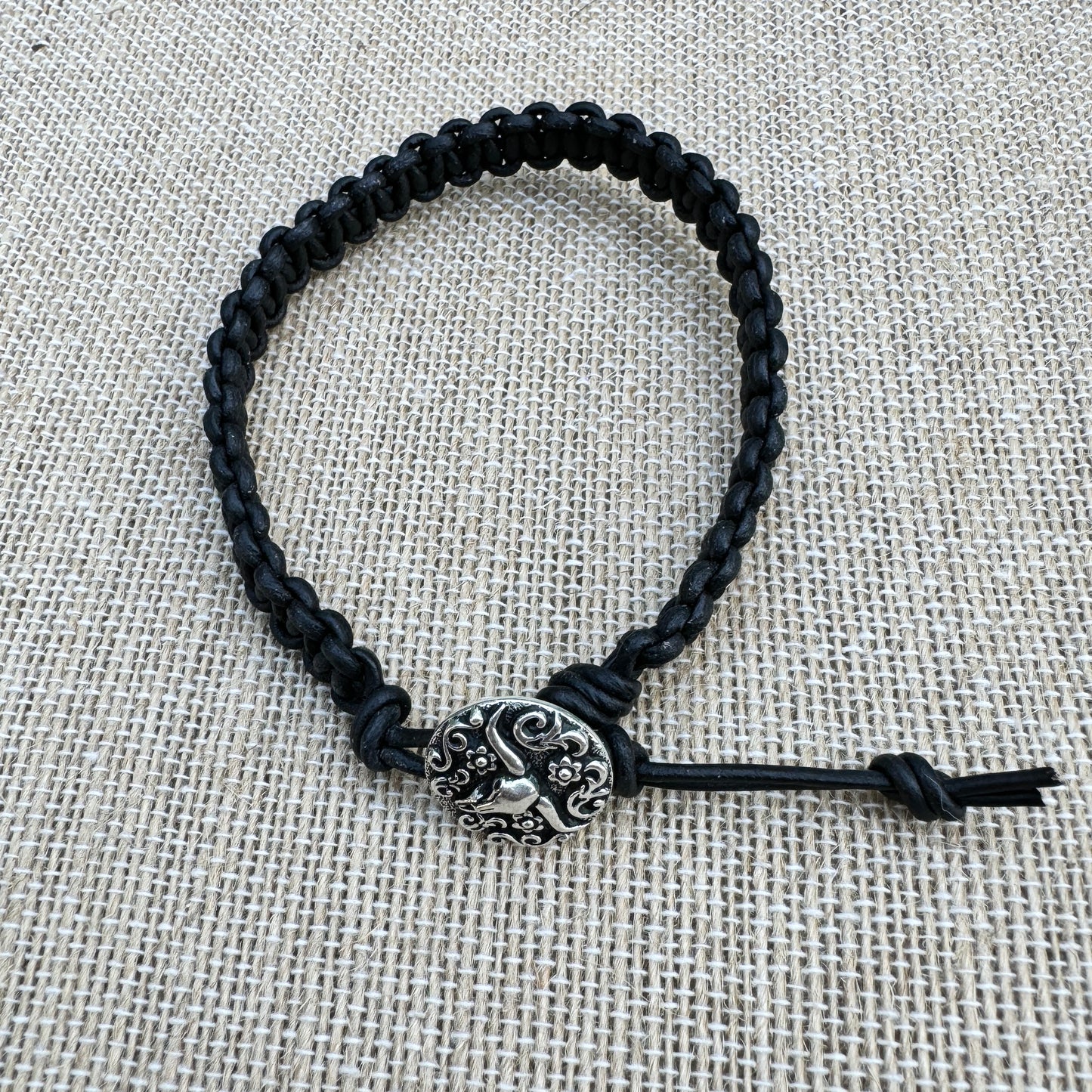 Leather Hand-Knotted Bracelet