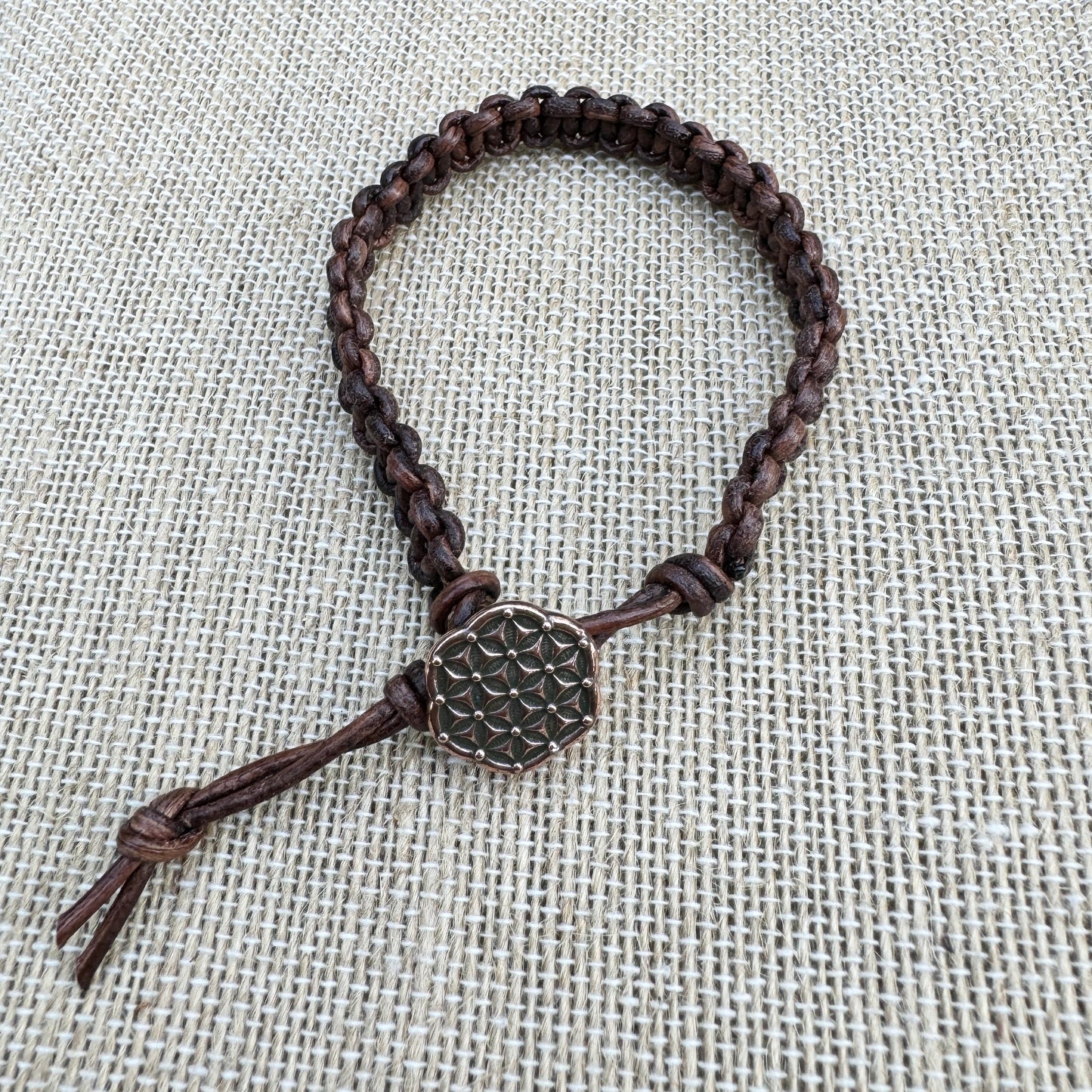 Leather Hand-Knotted Bracelet