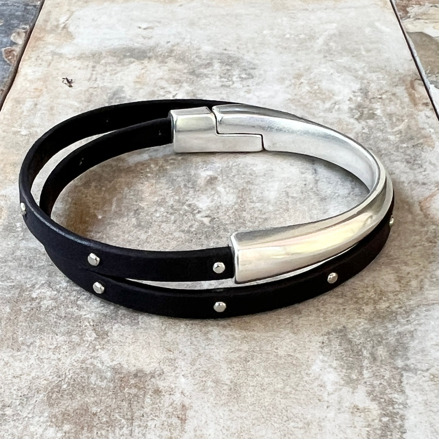 Wrap Leather Bracelet - Double