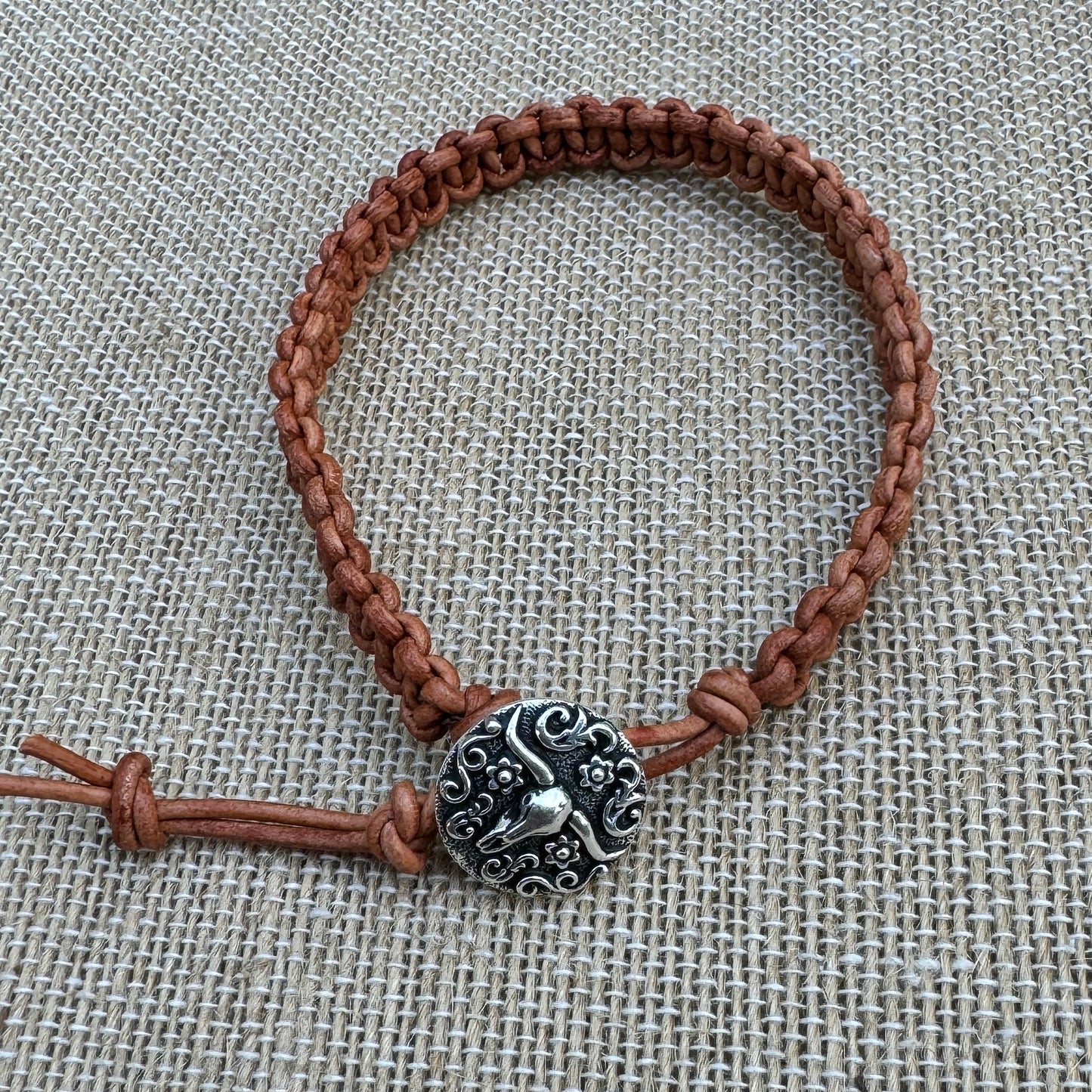 Leather Hand-Knotted Bracelet