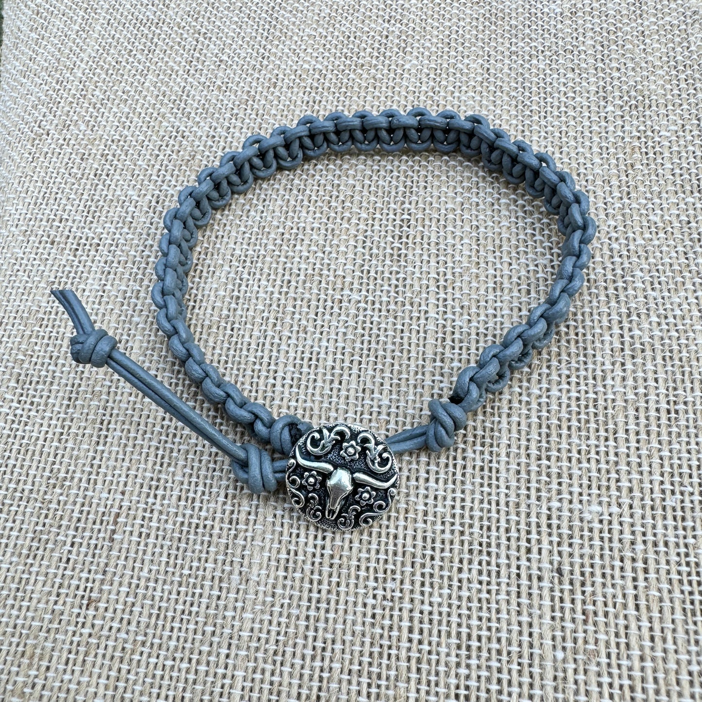 Leather Hand-Knotted Bracelet