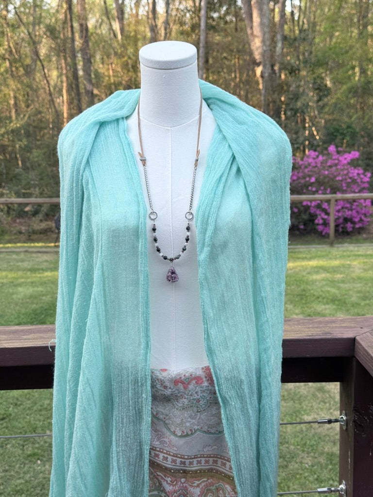Pink Colbalt Calcite Adjustable Necklace