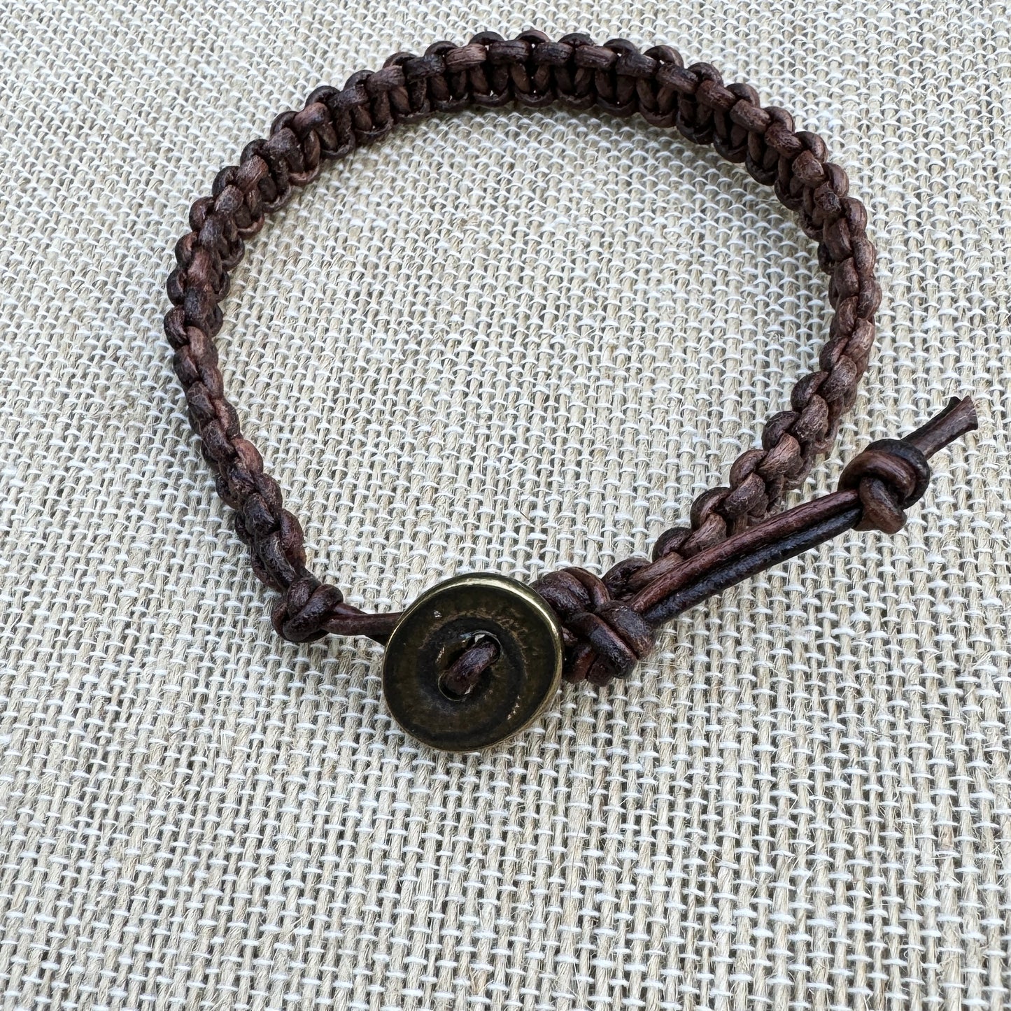 Leather Hand-Knotted Bracelet