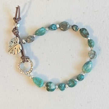 Azurite Nugget Gemstone Bracelet
