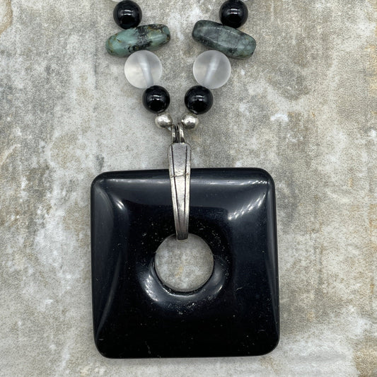 Onyx Pendant Necklace