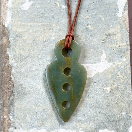 Serpentine Little Warrior Pendant Necklace